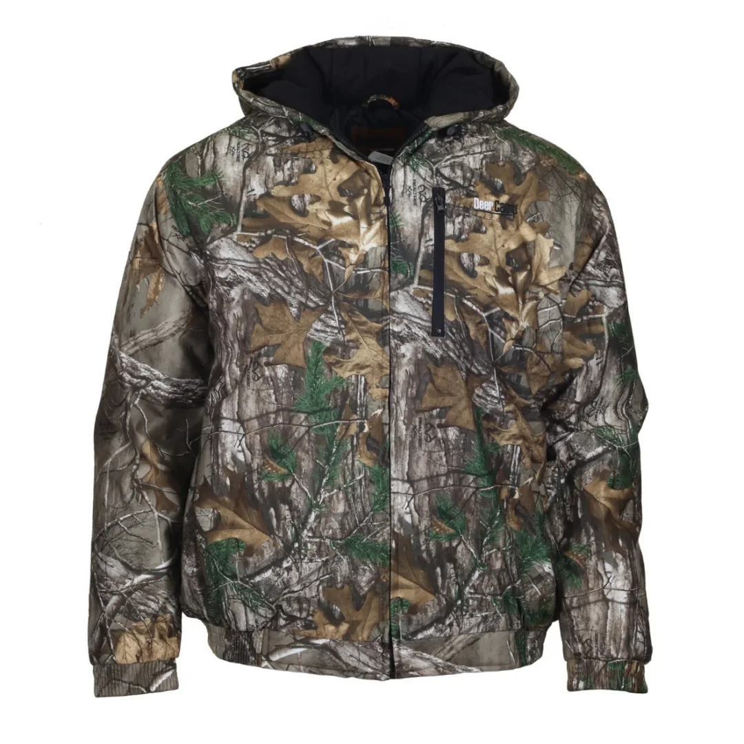 Εικόνα Ανδρικό Camo Μπουφάν Μεγάλο Μέγεθος σε Camo Khaki χρώμα